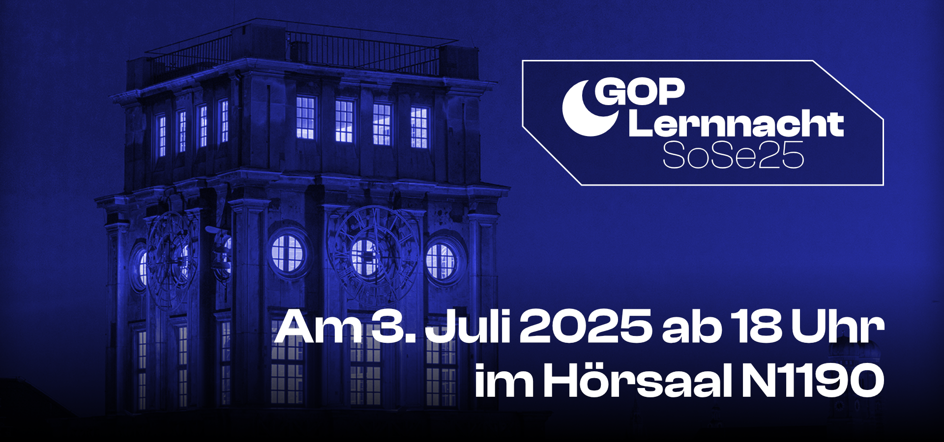 Lernnacht am 3. Juli 2025 um 17 Uhr im Hörsaal N1190